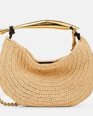 Bottega Veneta Sardine Chain Raffia-Effect Tote Bag - Metallic