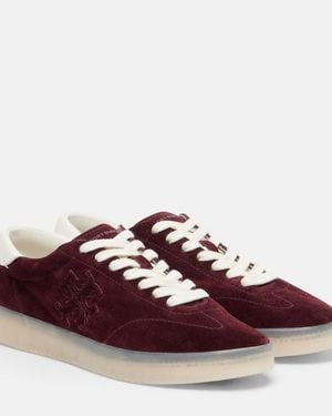 Tory Burch Phoenix Suede Sneakers - Red