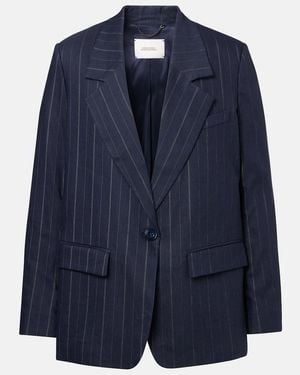 Dorothee Schumacher Modern Sophistication Linen-Blend Blazer - Blue