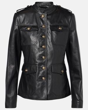 Nili Lotan Geraldine Leather Jacket - Black