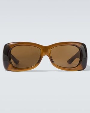 Saint Laurent Sl 901 Howl Oversized Sunglasses - Brown