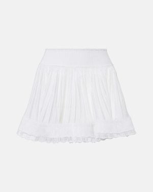 Alaïa Crinoline Pleated Shorts - White