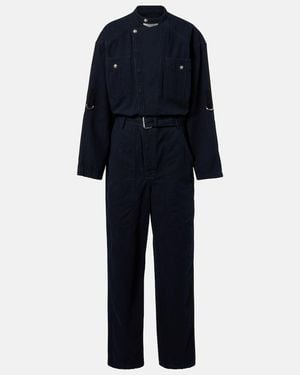 Isabel Marant Nessime Cotton And Linen Jumpsuit - Blue