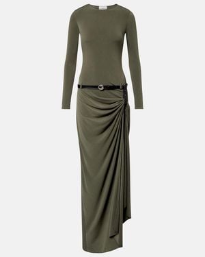 Coperni Suspended Draped Jersey Gown - Green