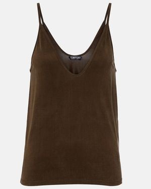 Tom Ford Jersey Top - Brown