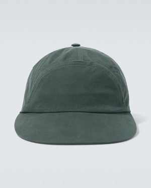 The Row Wald Cotton And Cashmere Baseball Cap - Green