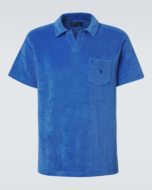 Polo Ralph Lauren Polohemd Aus Frottee - Blau