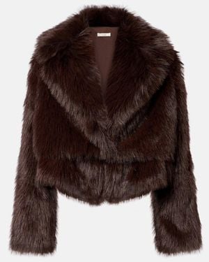 The Sei Cropped Jacket - Brown