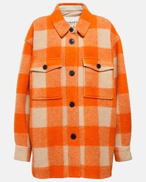 Isabel Marant Harveli Checked Jacket - Orange