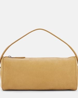 The Row Tote Bag Round '90S Aus Veloursleder - Natur