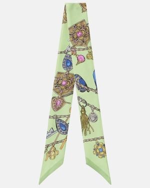 Versace Tuch Aus Seiden-Twill - Weiß