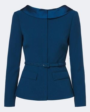 Roland Mouret Crepe Jacket - Blue