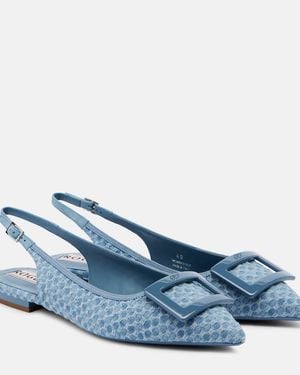 Roger Vivier Slingback-Ballerinas Gommettine - Blau