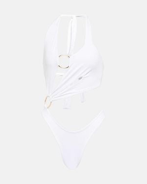 Louisa Ballou Costume Da Bagno Con Cut-Out - Bianco