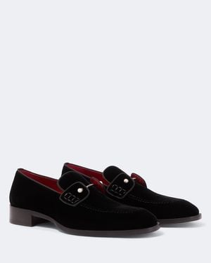 Christian Louboutin Loafers Chambelimoc Aus Samt - Schwarz