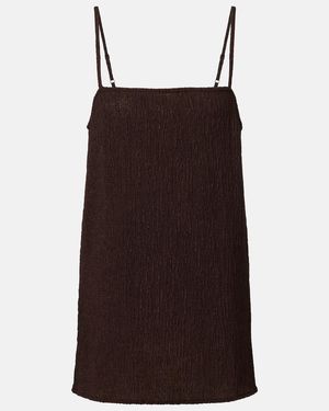 JADE Swim Iris Seersucker Top - Brown