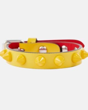 Christian Louboutin Pulsera Loubilink De Charol - Amarillo