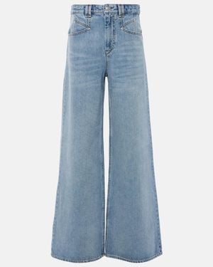 Isabel Marant Lemony Wide-Leg Denim Jeans - Blue