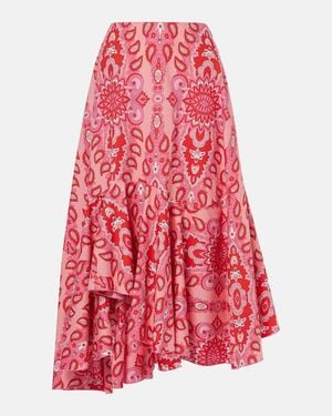 Etro Cotton Skirt With Decorative Pattern - Red