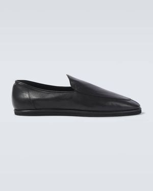AURALEE Slip-Ons Aus Leder - Schwarz