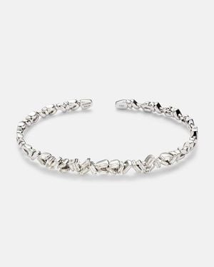 Suzanne Kalan Fireworks 18Kt Cuff Bracelet With Diamonds - Metallic