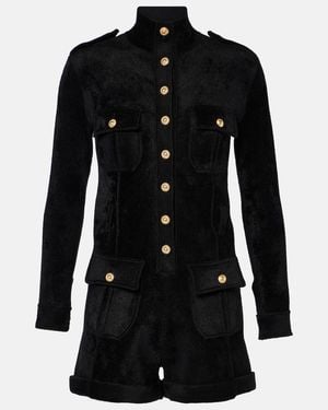 Tom Ford Velvet Romper - Black