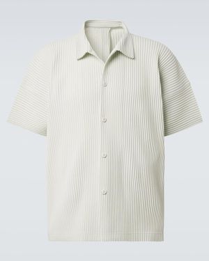 Homme Plissé Issey Miyake Cropped-Farben: May Hemd - Weiß