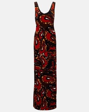 Dries Van Noten Debant Printed Cotton-Blend Maxi Dress - Red