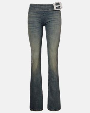 Balenciaga Jeans Bootcut De Tiro Bajo - Azul