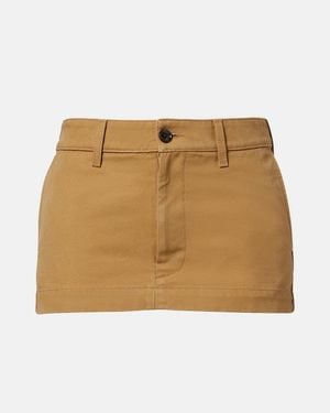 Balenciaga Minifalda De Algodon - Neutro