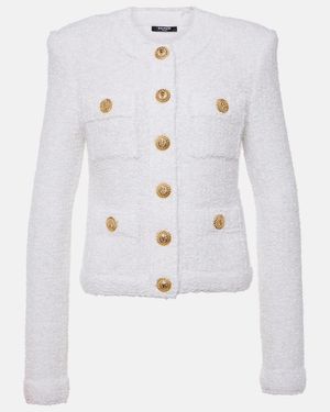 Balmain Tweed Jackets - White