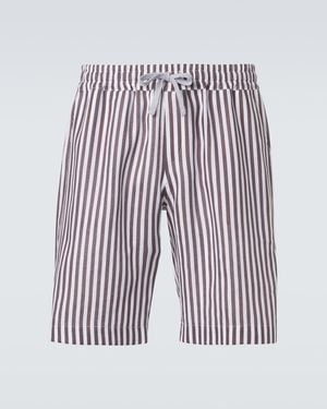 Fedeli Bermuda-Shorts Aus Leinen - Braun
