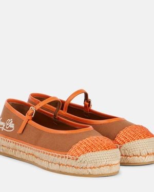 Jimmy Choo Aciel Leather-Trimmed Canvas Espadrilles - Brown