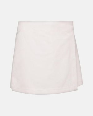 Chloé High-Rise Cotton Skort - White