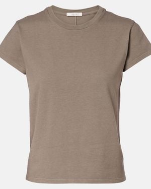 The Row Tori Cotton T-Shirt - Grey