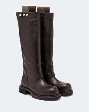 Rick Owens Gabe Leather Knee-High Boots - Black