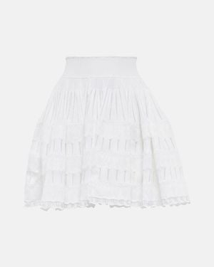 Alaïa Alaia Crinoline Pleated Miniskirt - White