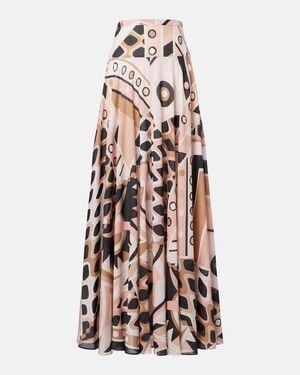 PUCCI Vivara Cotton Muslin Maxi Skirt - White