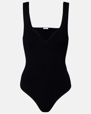 Alaïa Body Aus Rippstrick - Schwarz
