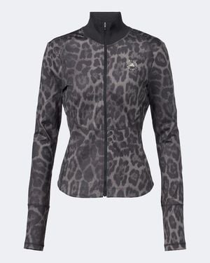 adidas By Stella McCartney Truepurpose Leopard-Print Technical Jacket - Black