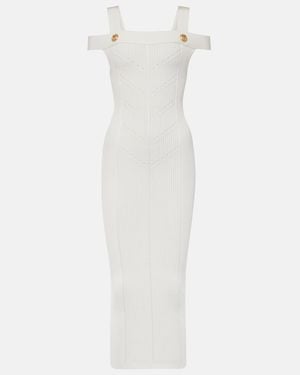 Balmain Midi Dresses - White