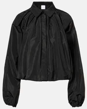 Patou Bubble Faille Blouse - Black