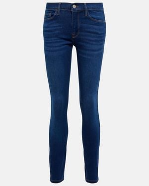 FRAME Le Skinny De Jeanne High-Rise Jeans - Blue