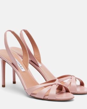Aquazzura Tati Leather Sandals - Pink