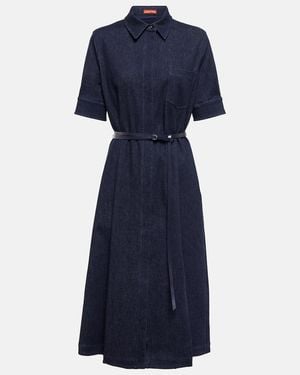 Altuzarra Kieran Denim Midi Dress - Blue