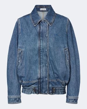 Loewe Denim Blouson Jacket - Blue