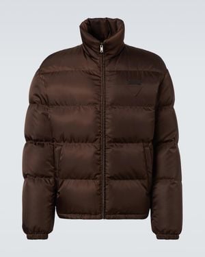 Prada Re-Nylon Down Jacket - Brown