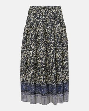 Ulla Johnson Midirock Avia Aus Einem Baumwollgemisch - Blau