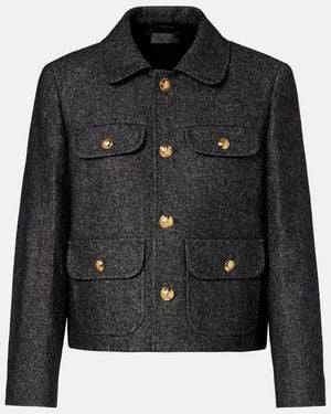 Nili Lotan Chamonix Cotton And Wool-Blend Jacket - Black