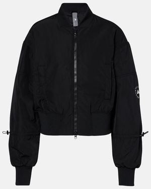 adidas By Stella McCartney True Nature Cropped Bomber Jacket - Black